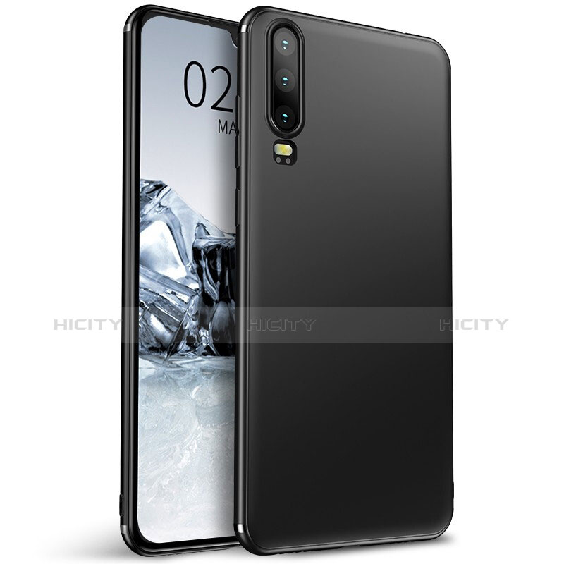 Funda Silicona Ultrafina Goma Carcasa S01 para Huawei P30 Negro