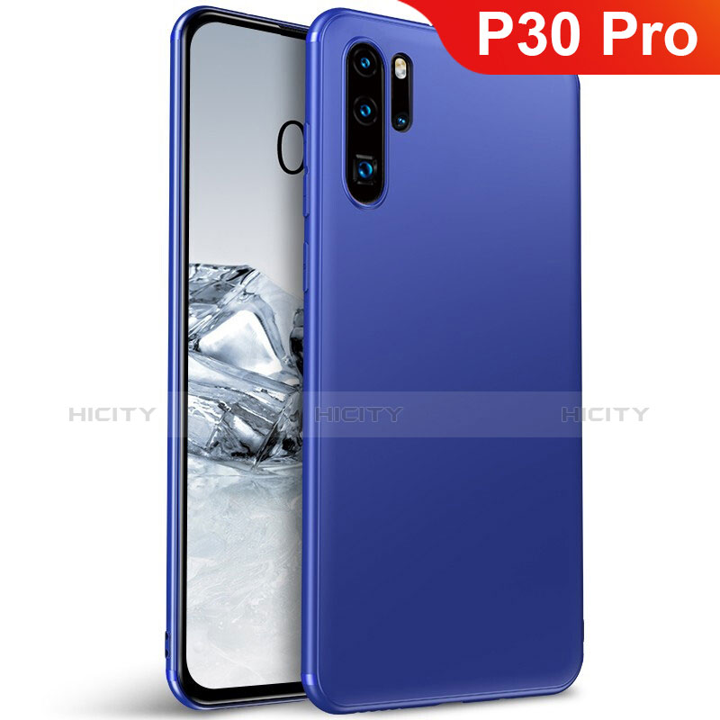 Funda Silicona Ultrafina Goma Carcasa S01 para Huawei P30 Pro Azul