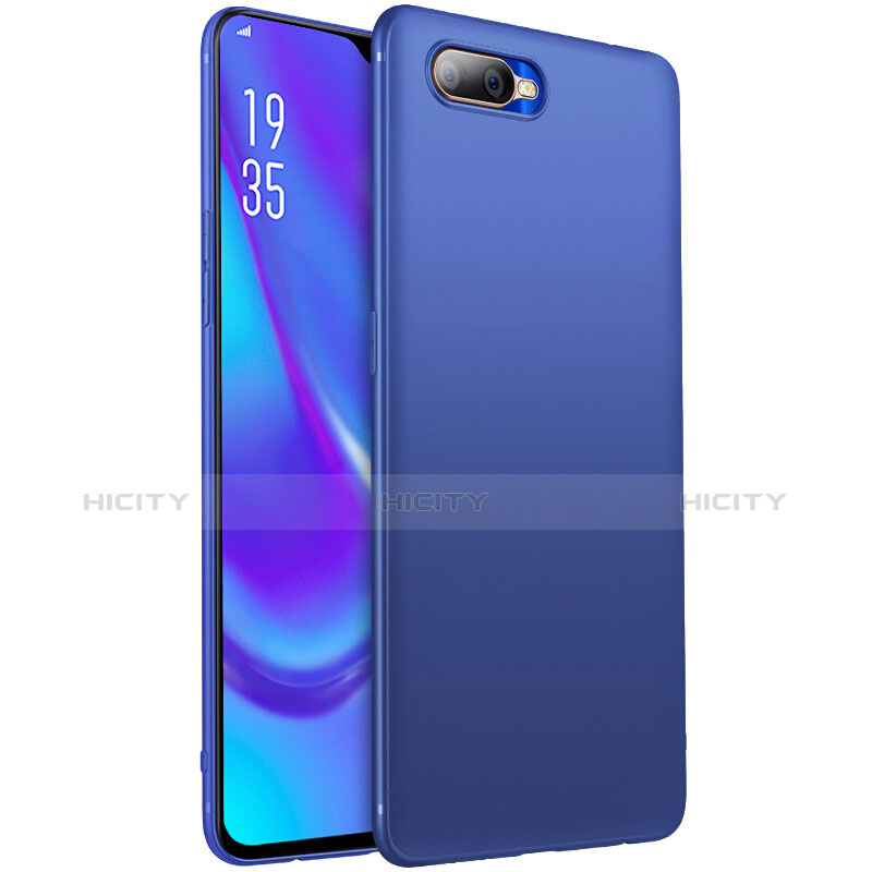 Funda Silicona Ultrafina Goma Carcasa S01 para Oppo K1 Azul