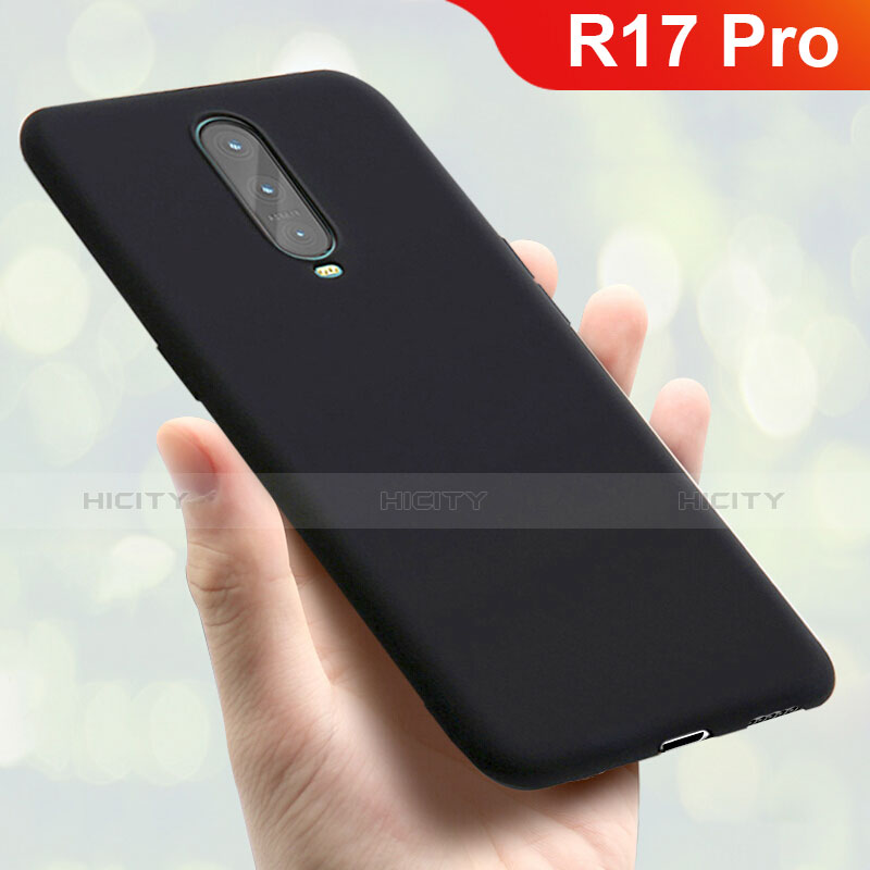 Funda Silicona Ultrafina Goma Carcasa S01 para Oppo R17 Pro Negro