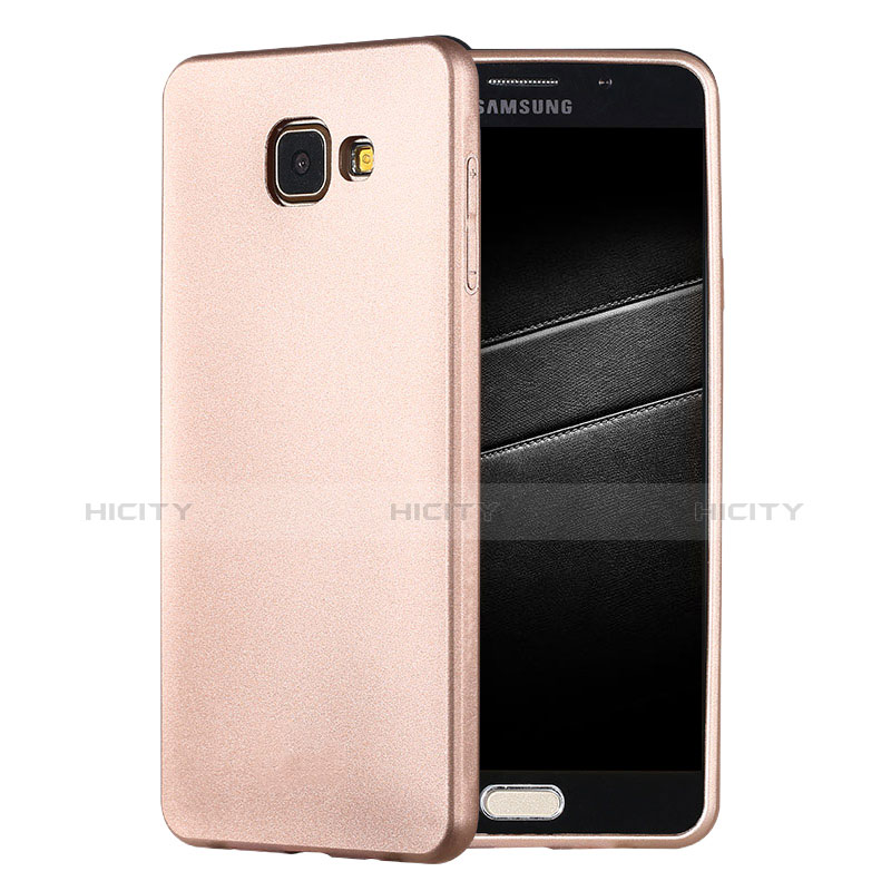 Funda Silicona Ultrafina Goma Carcasa S01 para Samsung Galaxy A7 (2016) A7100 Oro