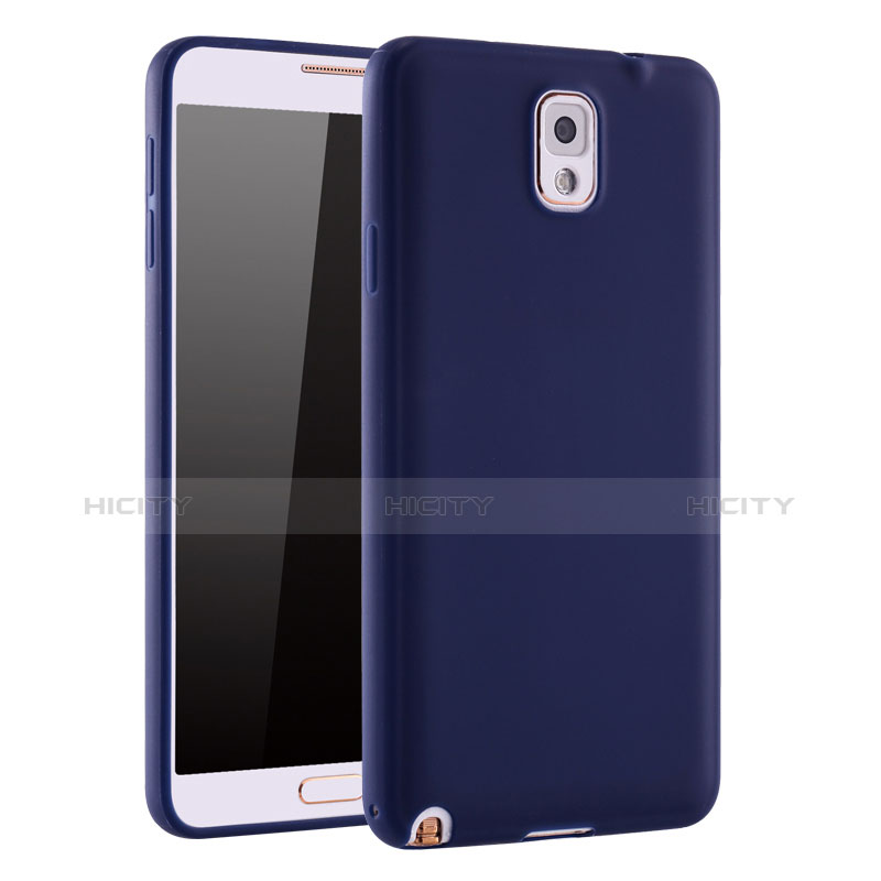 Funda Silicona Ultrafina Goma Carcasa S01 para Samsung Galaxy Note 3 N9000 Azul