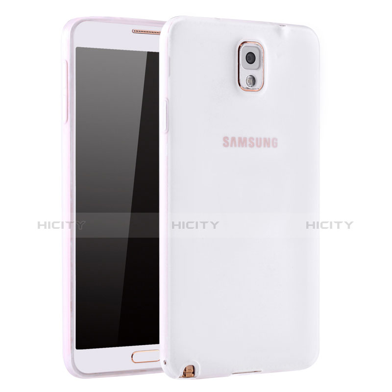 Funda Silicona Ultrafina Goma Carcasa S01 para Samsung Galaxy Note 3 N9000 Blanco