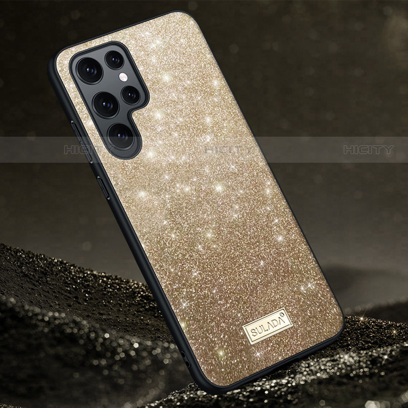 Funda Silicona Ultrafina Goma Carcasa S01 para Samsung Galaxy S21 Ultra 5G Oro