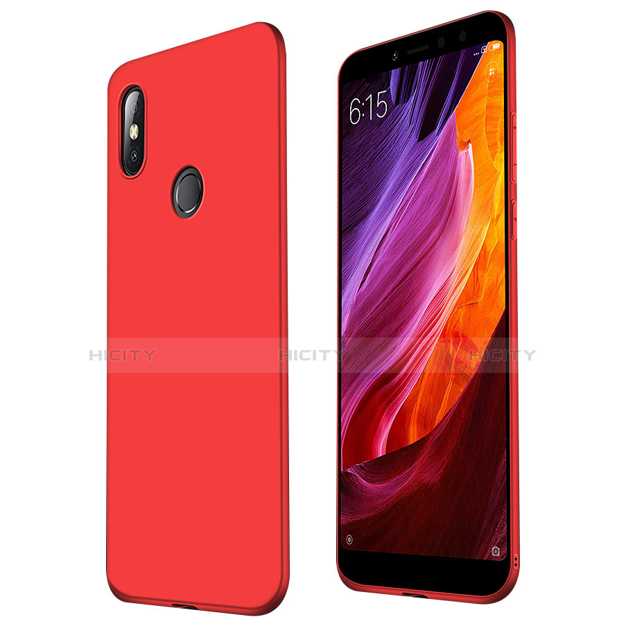 Funda Silicona Ultrafina Goma Carcasa S01 para Xiaomi Mi Max 3 Rojo