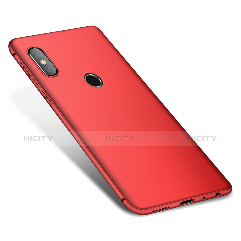 Funda Silicona Ultrafina Goma Carcasa S01 para Xiaomi Redmi Note 5 AI Dual Camera Rojo