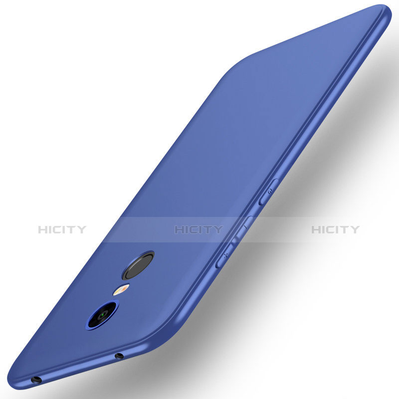 Funda Silicona Ultrafina Goma Carcasa S01 para Xiaomi Redmi Note 5 Indian Version Azul