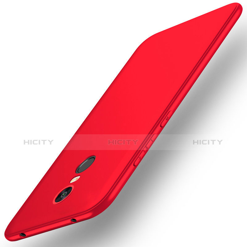 Funda Silicona Ultrafina Goma Carcasa S01 para Xiaomi Redmi Note 5 Indian Version Rojo