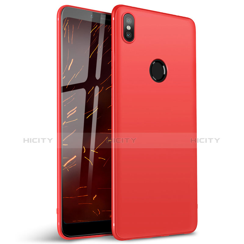 Funda Silicona Ultrafina Goma Carcasa S01 para Xiaomi Redmi Y2 Rojo