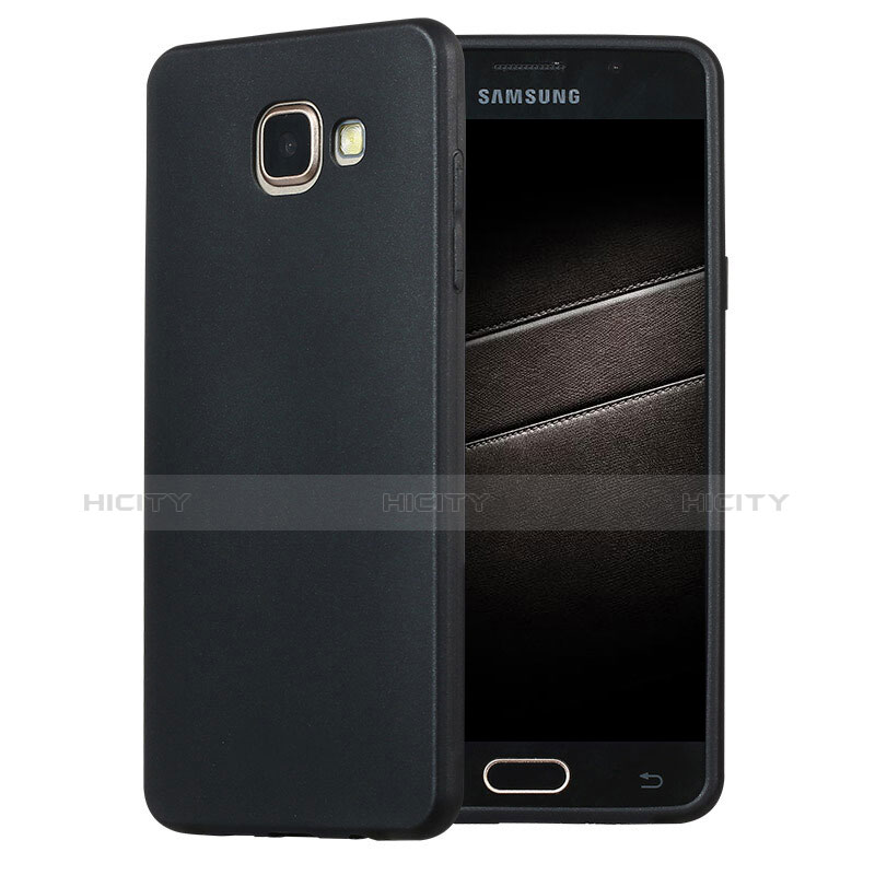 Funda Silicona Ultrafina Goma Carcasa S02 para Samsung Galaxy A5 (2016) SM-A510F Negro