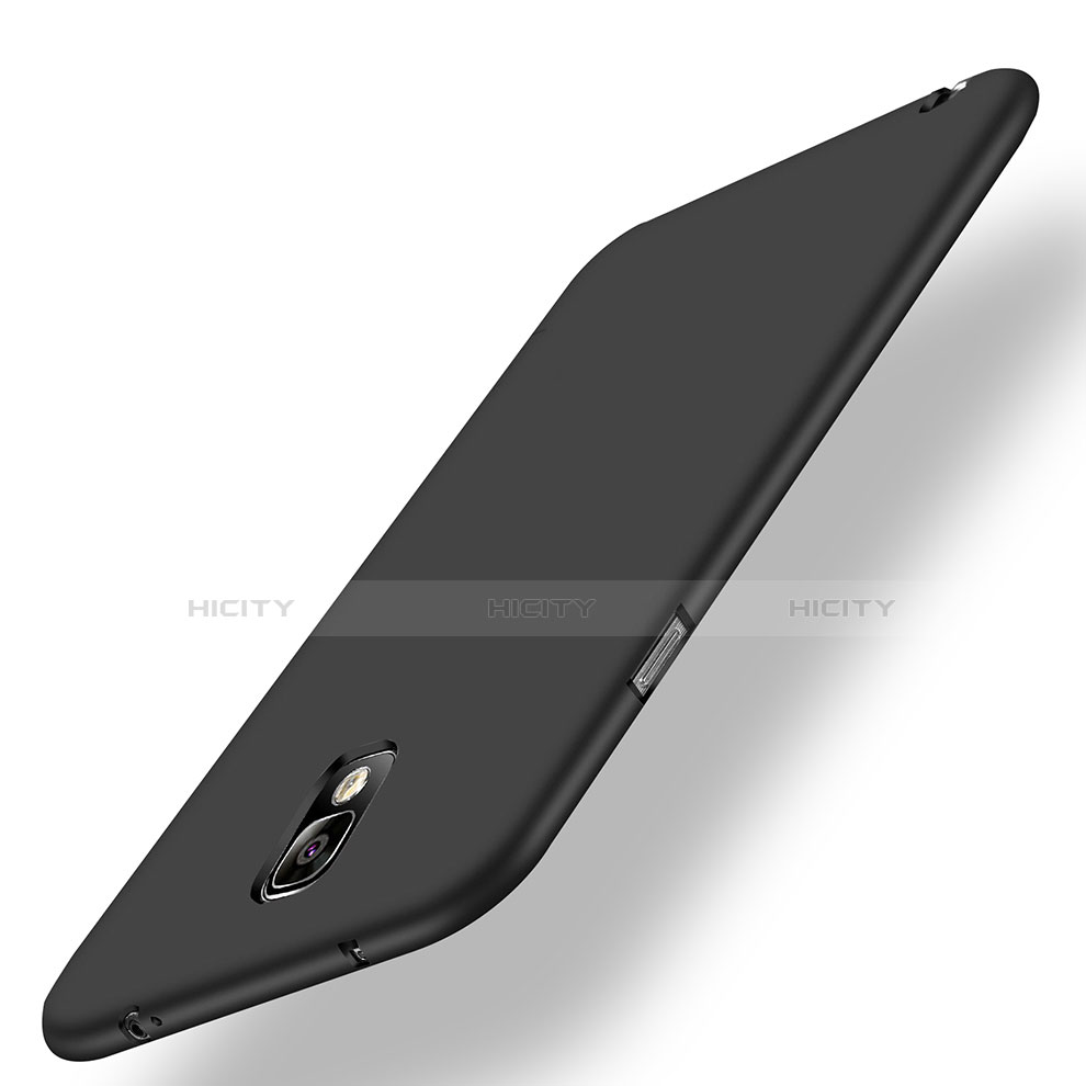 Funda Silicona Ultrafina Goma Carcasa S02 para Samsung Galaxy Note 3 N9000 Negro
