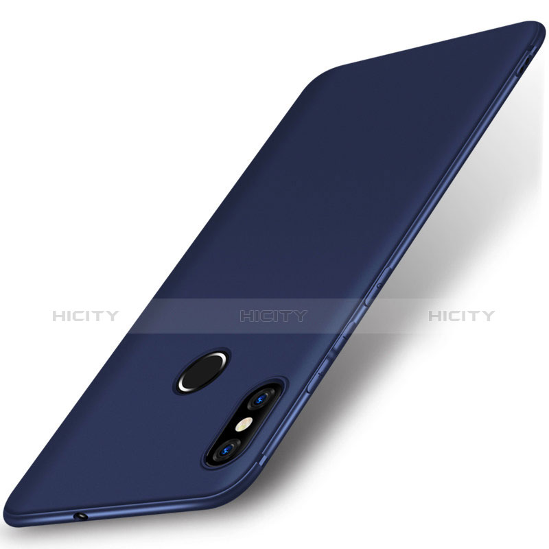 Funda Silicona Ultrafina Goma Carcasa S02 para Xiaomi Mi 8 Azul