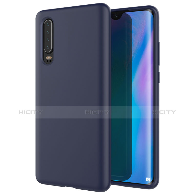 Funda Silicona Ultrafina Goma Carcasa S03 para Huawei P30 Azul