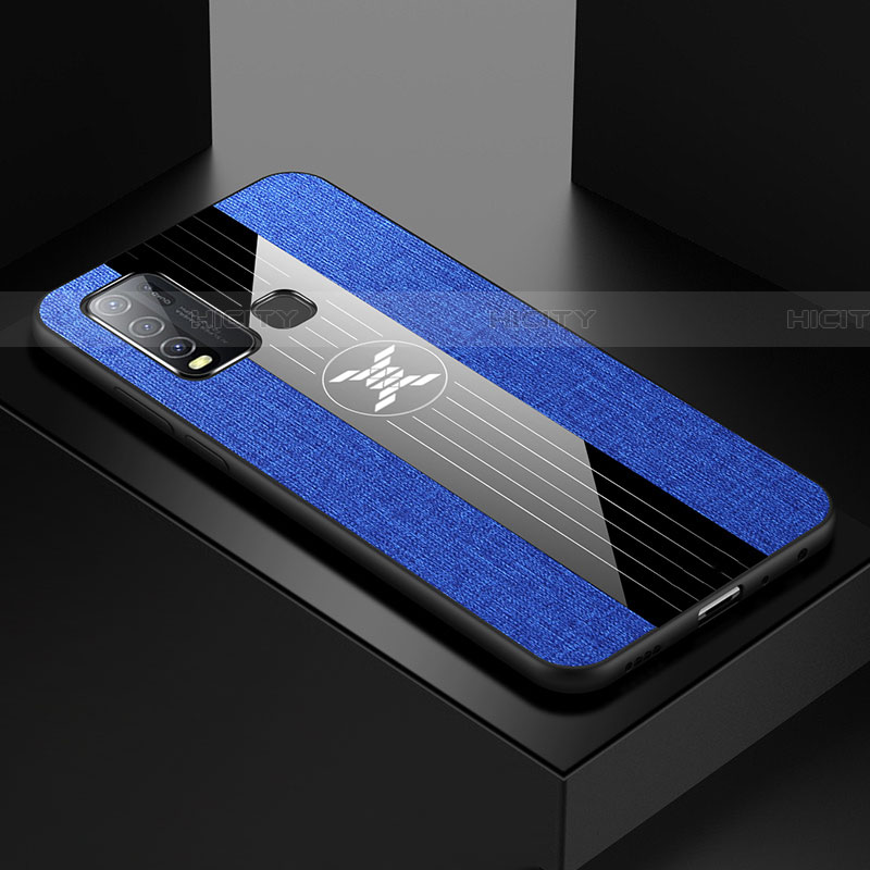 Funda Silicona Ultrafina Goma Carcasa S03 para Vivo Y50 Azul