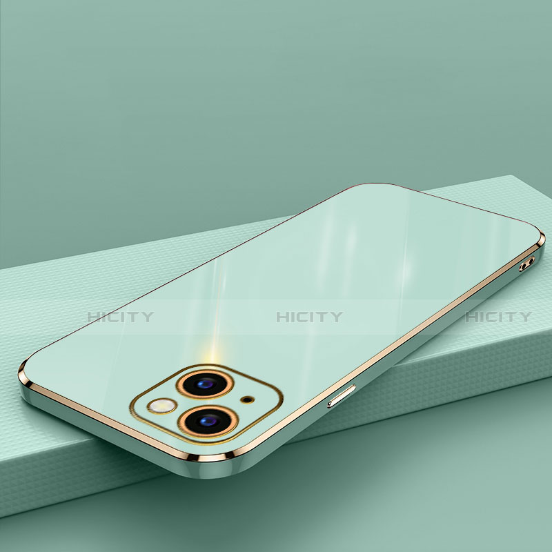Funda Silicona Ultrafina Goma Carcasa S04 para Apple iPhone 13 Mini Verde