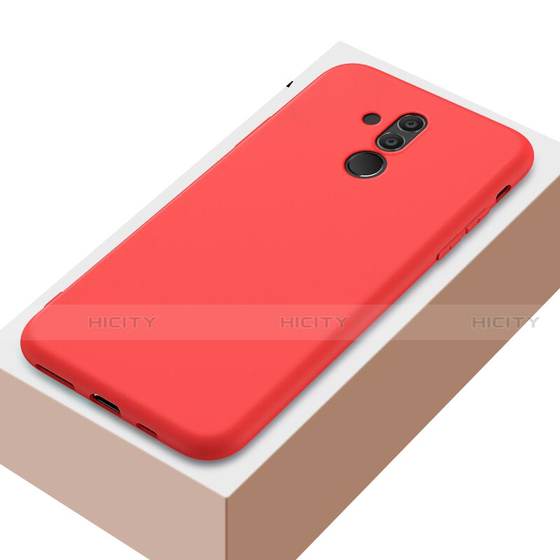 Funda Silicona Ultrafina Goma Carcasa S04 para Huawei Mate 20 Lite Rojo