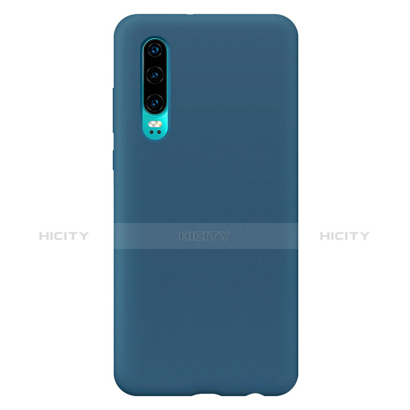 Funda Silicona Ultrafina Goma Carcasa S04 para Huawei P30 Azul