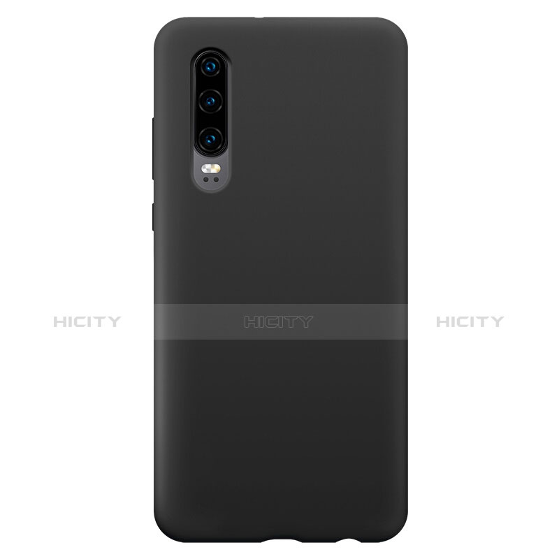 Funda Silicona Ultrafina Goma Carcasa S04 para Huawei P30 Negro