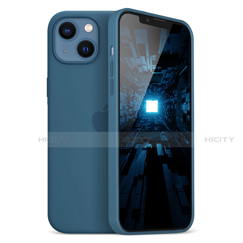 Funda Silicona Ultrafina Goma Carcasa S05 para Apple iPhone 13 Mini Azul