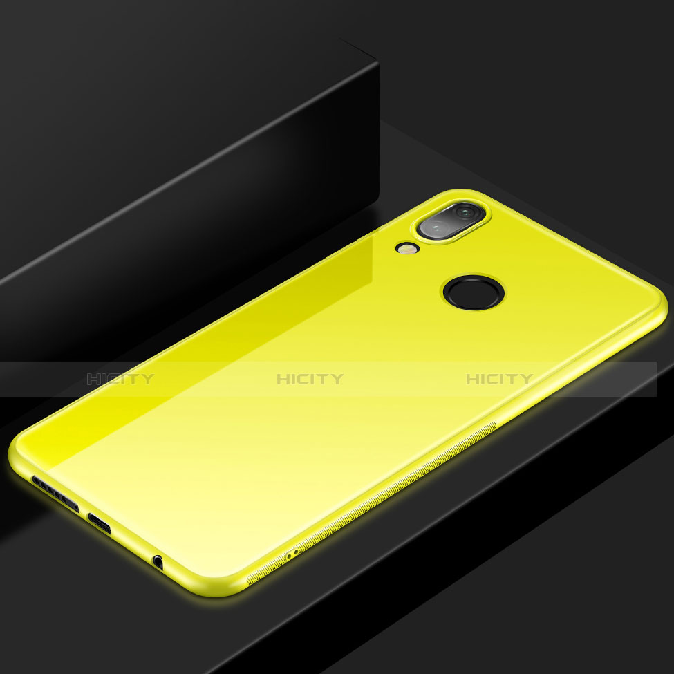 Funda Silicona Ultrafina Goma Carcasa S05 para Huawei P20 Lite Amarillo