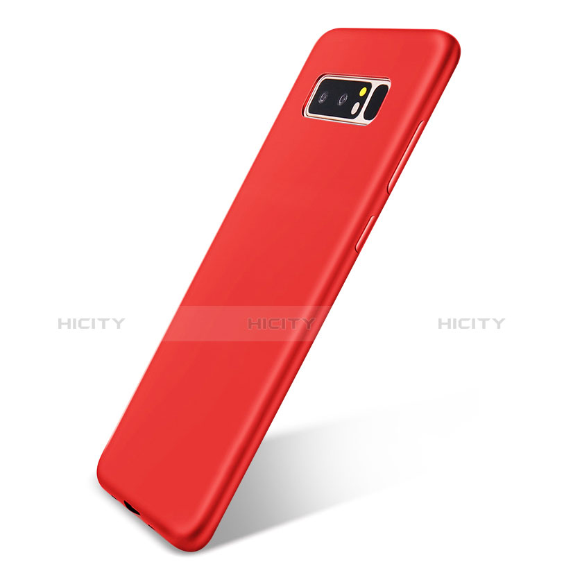 Funda Silicona Ultrafina Goma Carcasa S05 para Samsung Galaxy Note 8 Duos N950F Rojo