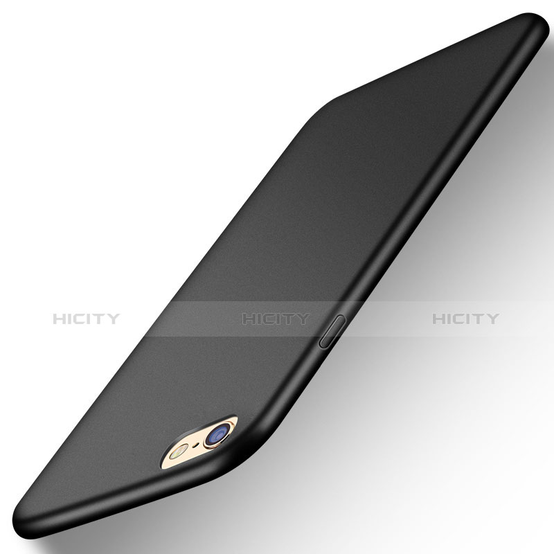 Funda Silicona Ultrafina Goma Carcasa U06 para Apple iPhone 6 Plus Negro