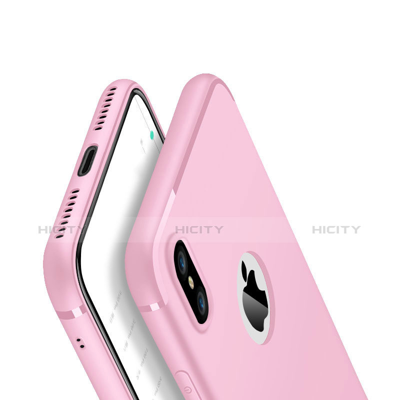 Funda Silicona Ultrafina Goma Carcasa V01 para Apple iPhone Xs Rosa