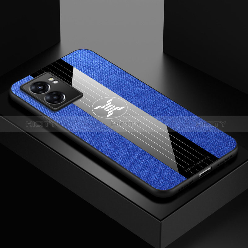 Funda Silicona Ultrafina Goma Carcasa X01L para Oppo A56S 5G Azul