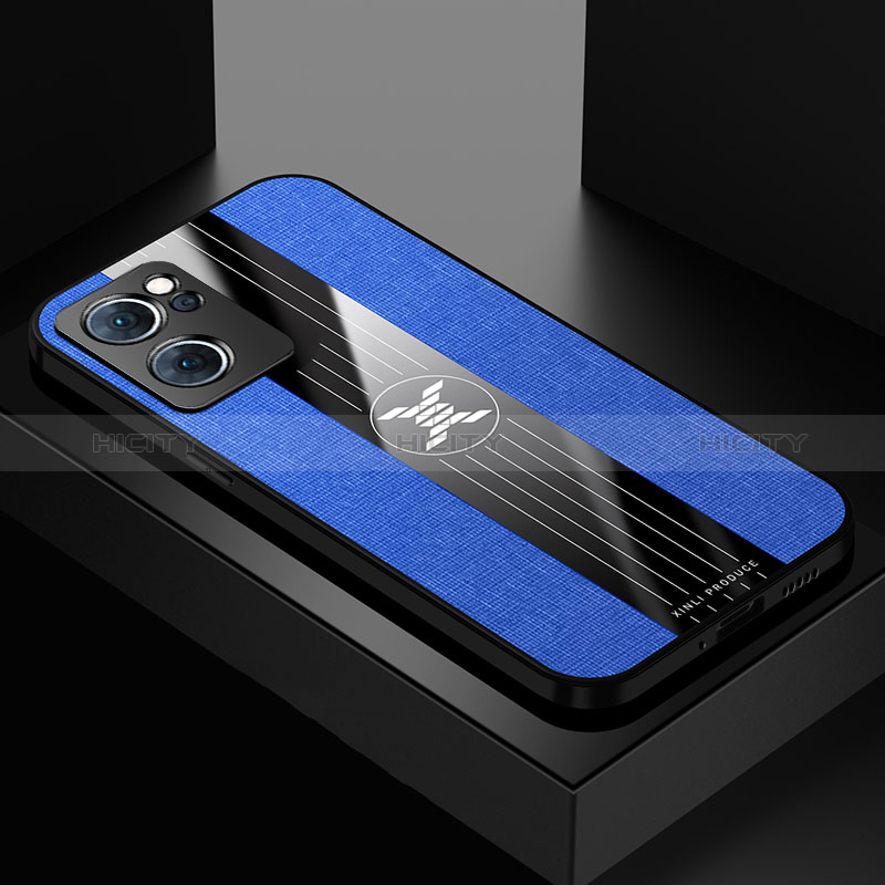 Funda Silicona Ultrafina Goma Carcasa X01L para Oppo Find X5 Lite 5G Azul