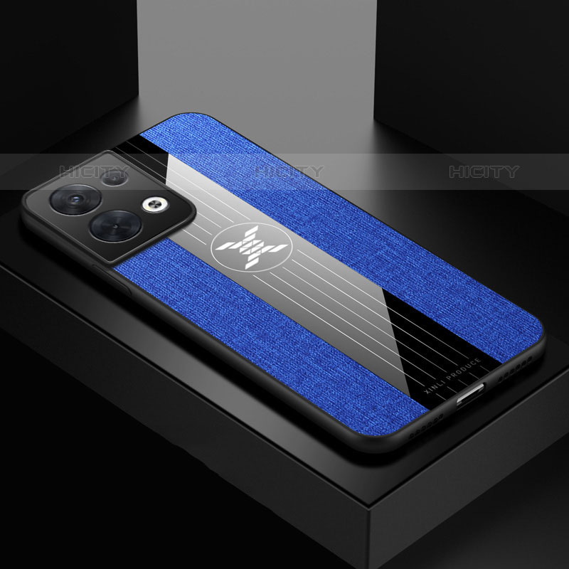 Funda Silicona Ultrafina Goma Carcasa X01L para Oppo Reno8 Pro+ Plus 5G Azul