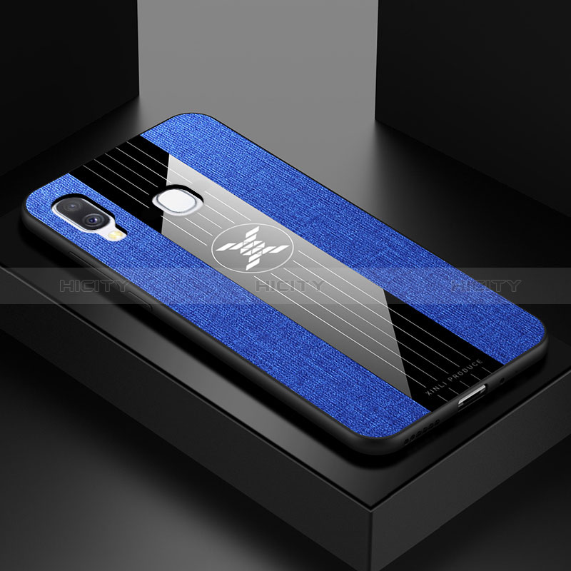 Funda Silicona Ultrafina Goma Carcasa X01L para Samsung Galaxy A40 Azul