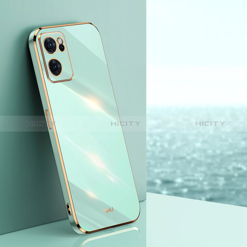 Funda Silicona Ultrafina Goma Carcasa XL1 para Oppo Find X5 Lite 5G Verde