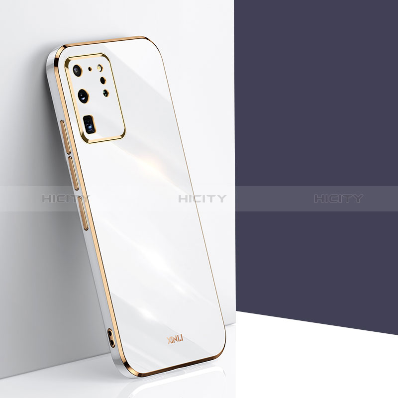 Funda Silicona Ultrafina Goma Carcasa XL1 para Samsung Galaxy S20 Ultra 5G Blanco