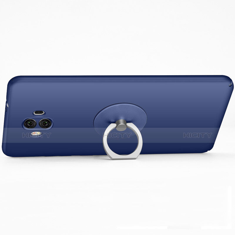 Funda Silicona Ultrafina Goma con Anillo de dedo Soporte para Huawei Mate 10 Azul