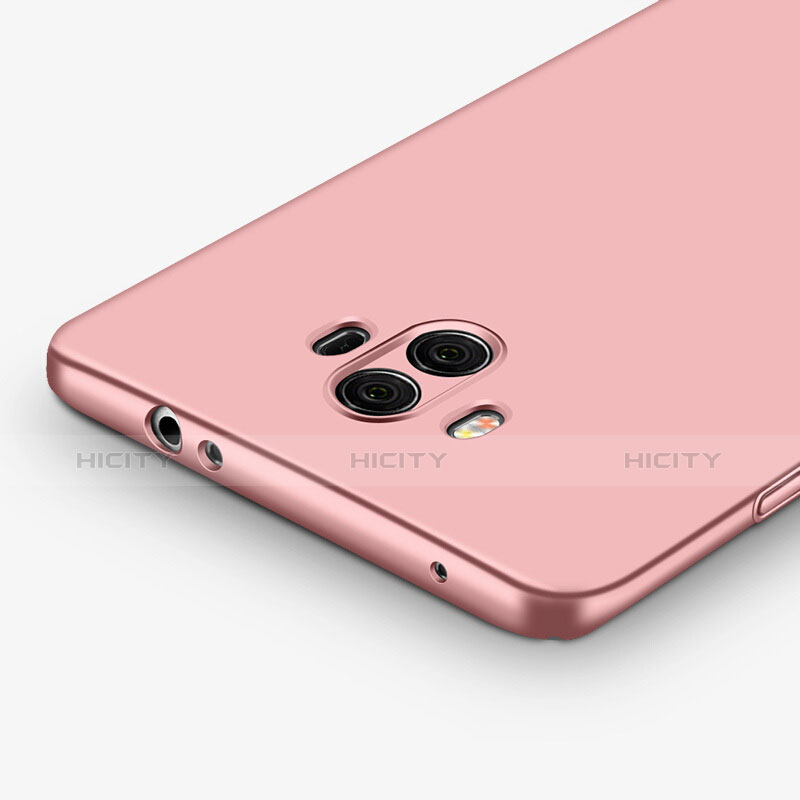 Funda Silicona Ultrafina Goma con Anillo de dedo Soporte para Huawei Mate 10 Oro Rosa