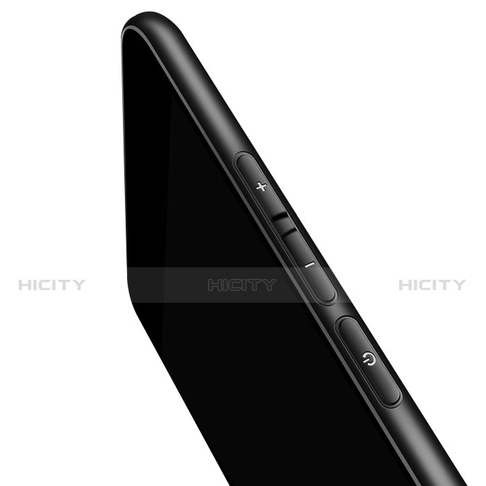 Funda Silicona Ultrafina Goma con Anillo de dedo Soporte para Xiaomi Redmi Note 5A Prime Negro