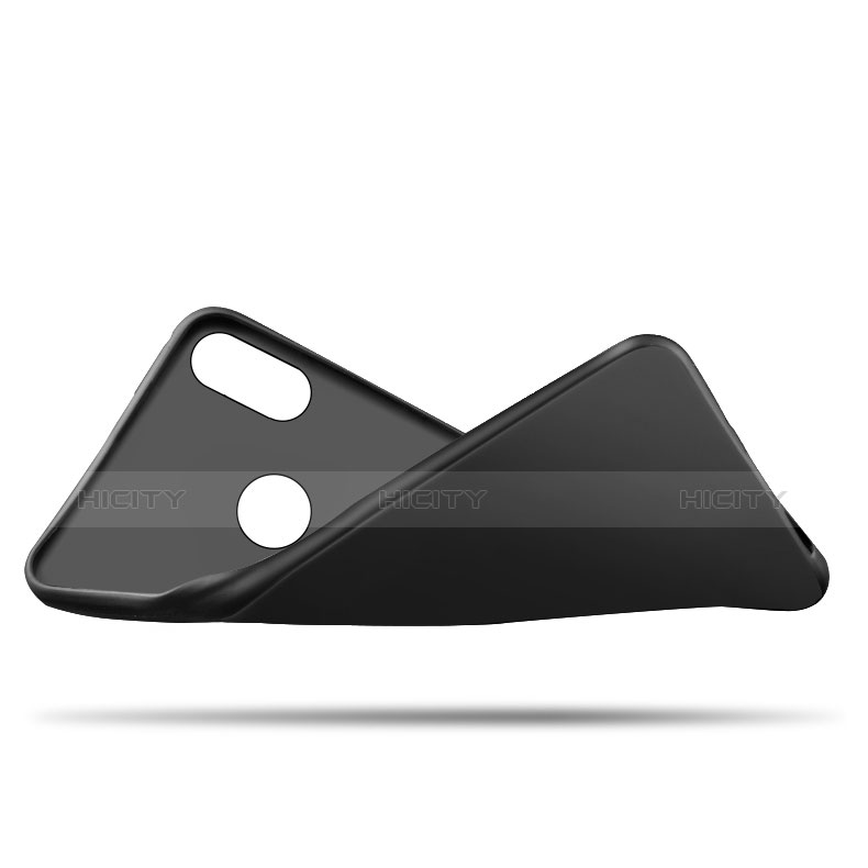 Funda Silicona Ultrafina Goma con Anillo de dedo Soporte para Xiaomi Redmi Y2 Negro