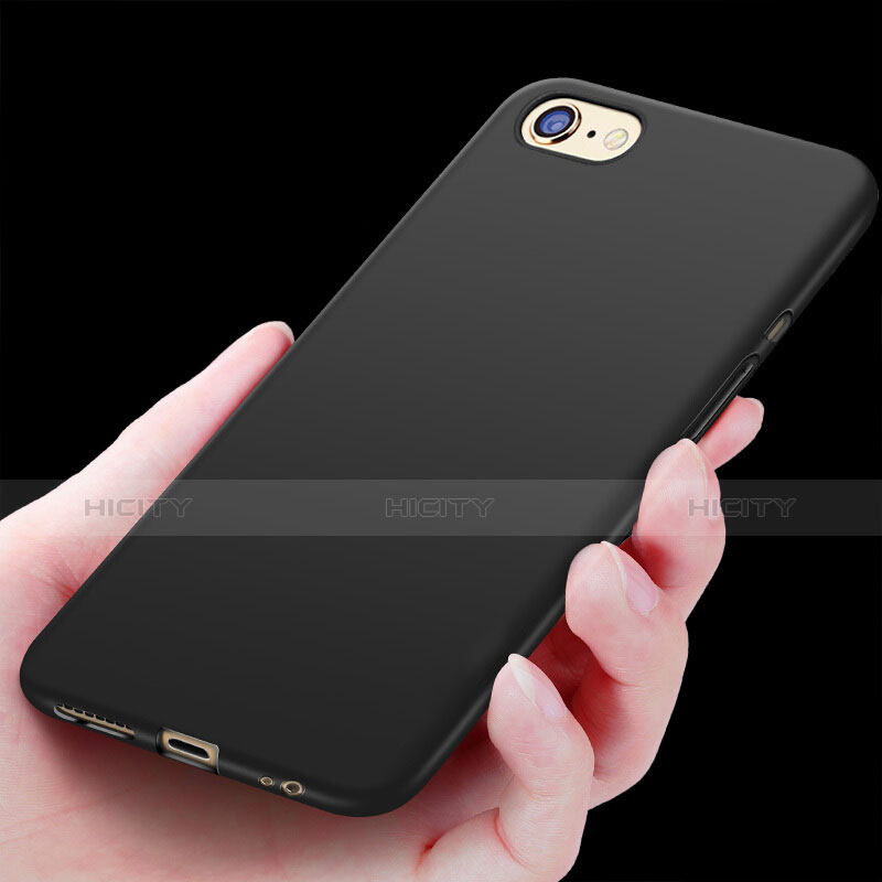Funda Silicona Ultrafina Goma H06 para Apple iPhone 6 Plus Negro