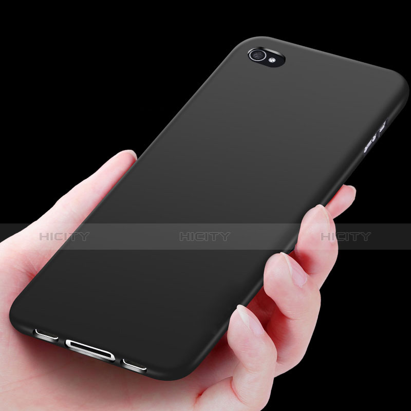 Funda Silicona Ultrafina Goma para Apple iPhone 4S Negro