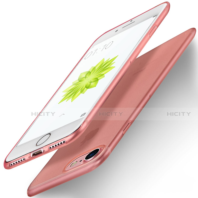 Funda Silicona Ultrafina Goma para Apple iPhone SE (2020) Oro Rosa