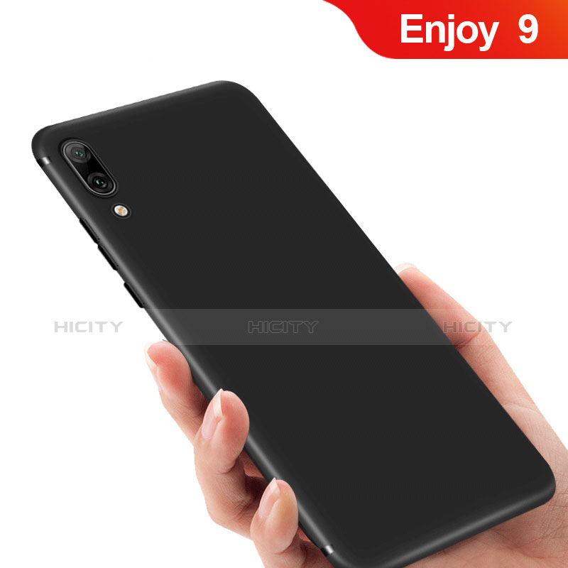 Funda Silicona Ultrafina Goma para Huawei Enjoy 9 Negro