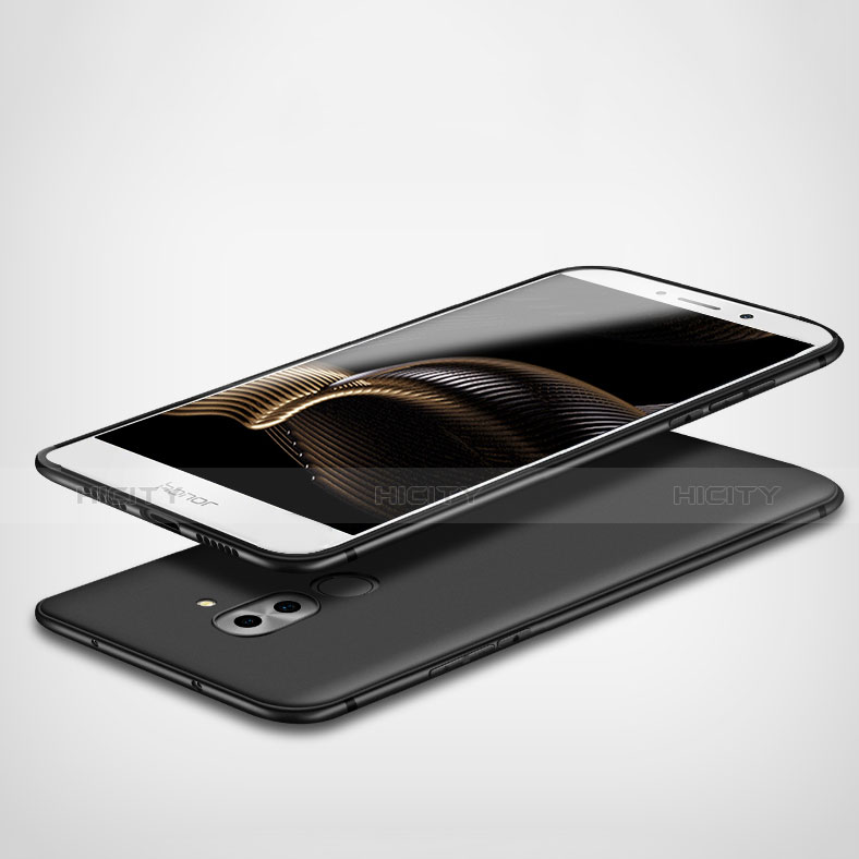 Funda Silicona Ultrafina Goma para Huawei Honor 6X Negro
