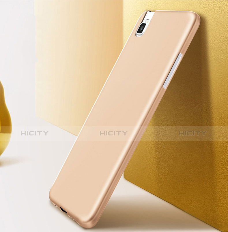 Funda Silicona Ultrafina Goma para Huawei Honor 7i shot X Oro