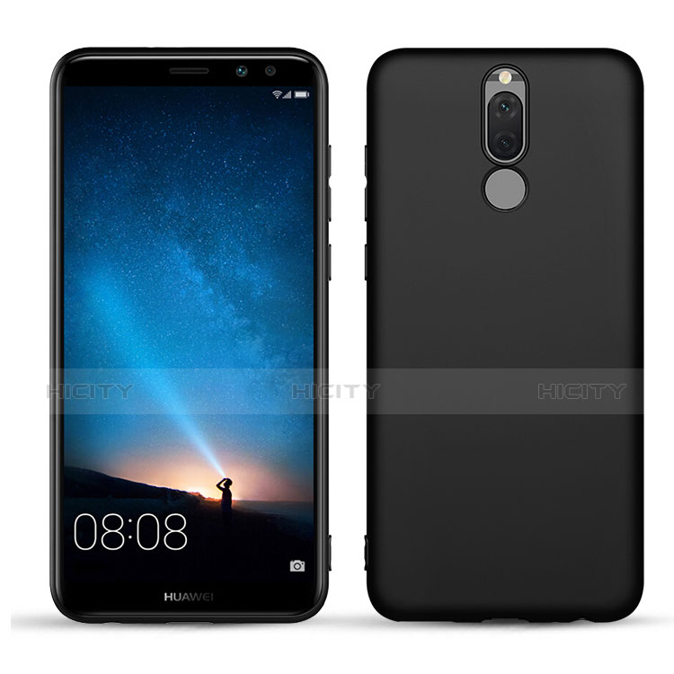 Funda Silicona Ultrafina Goma para Huawei Mate 10 Lite Negro