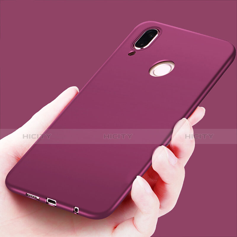 Funda Silicona Ultrafina Goma para Huawei Nova 3e Morado