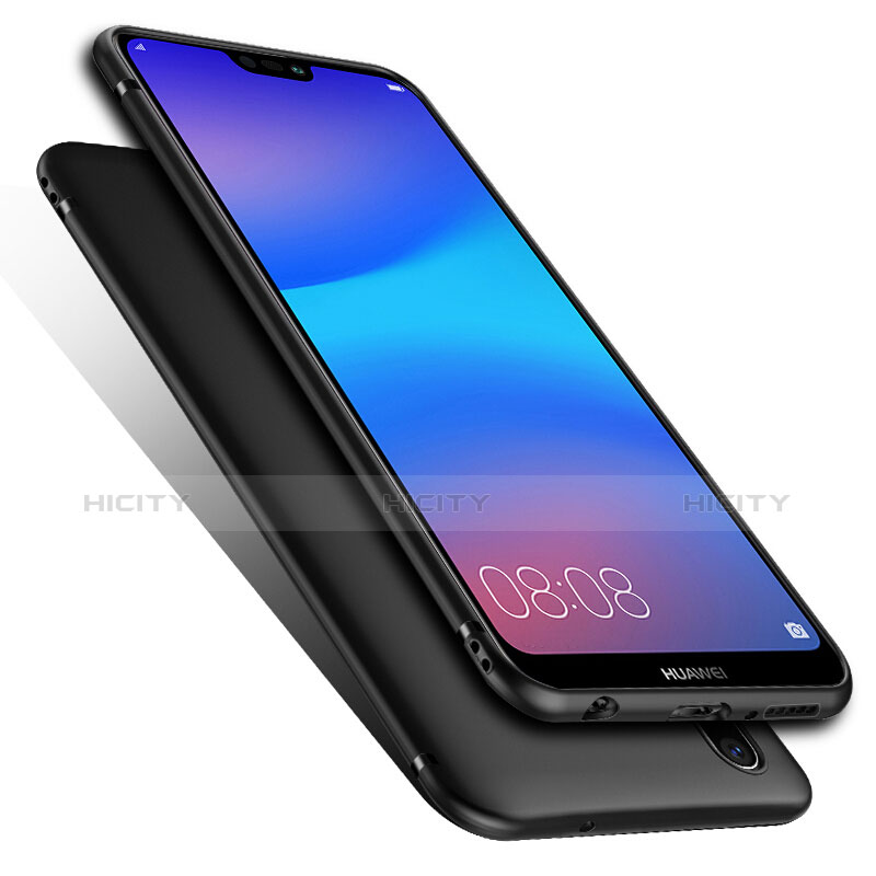Funda Silicona Ultrafina Goma para Huawei P Smart+ Plus Negro
