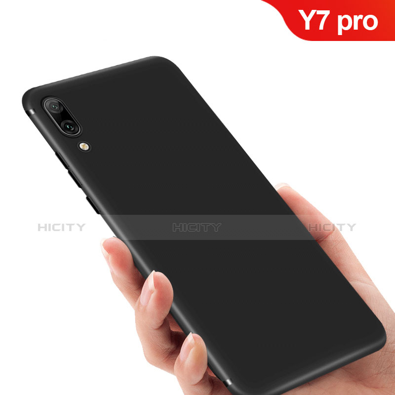Funda Silicona Ultrafina Goma para Huawei Y7 Pro (2019) Negro