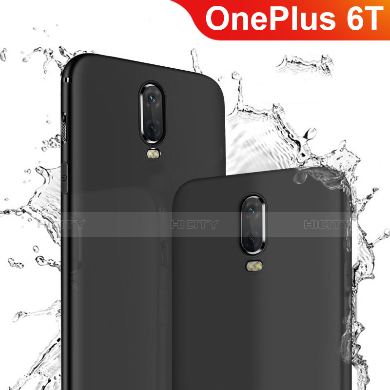 Funda Silicona Ultrafina Goma para OnePlus 6T Negro