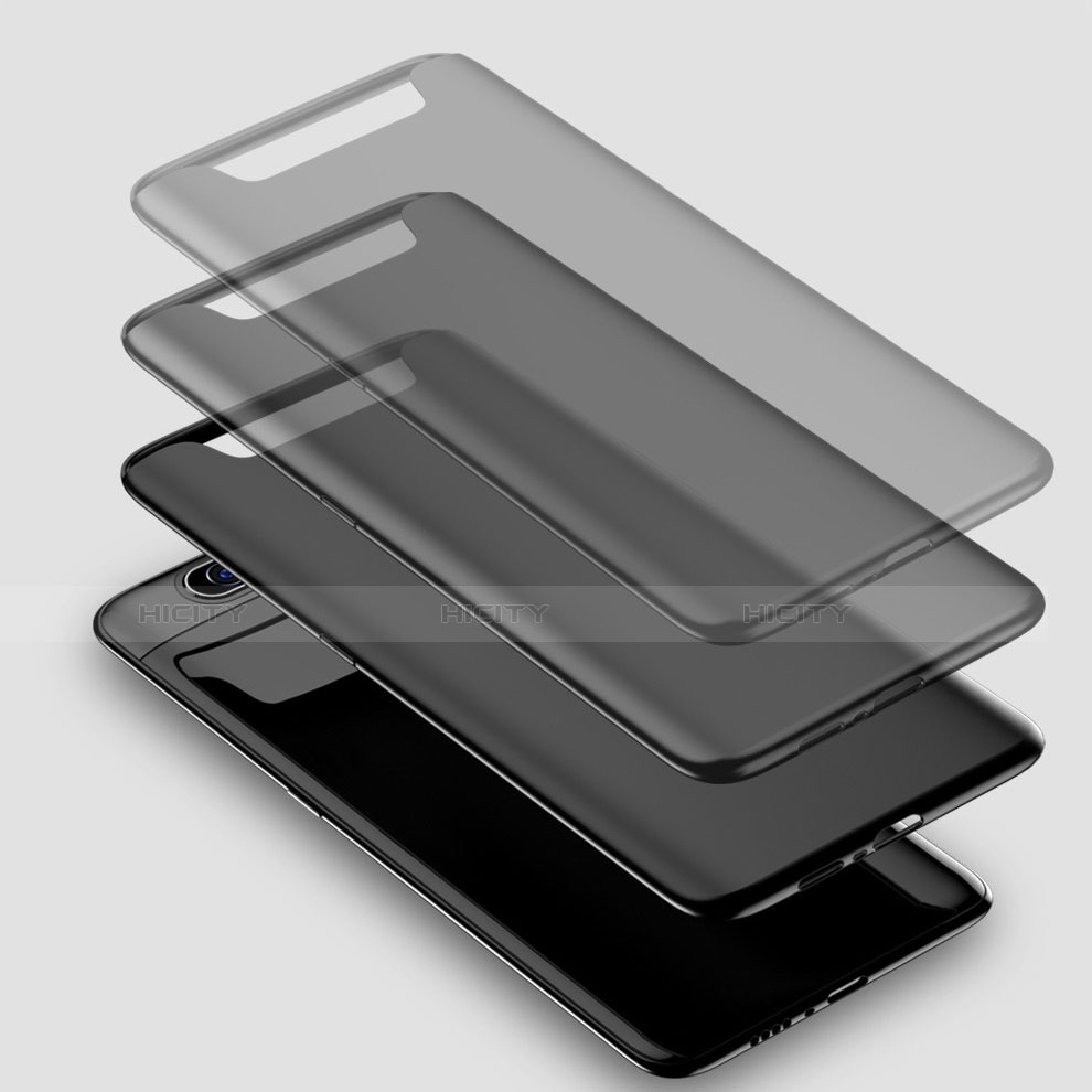 Funda Silicona Ultrafina Goma para Samsung Galaxy A80 Negro