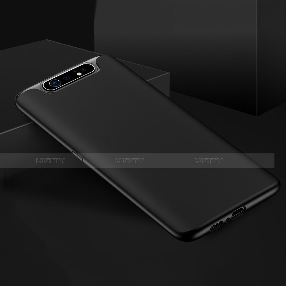 Funda Silicona Ultrafina Goma para Samsung Galaxy A80 Negro